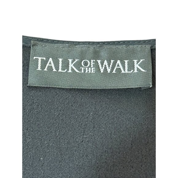 Talk Of The Walk Sheer Kimono Jacket Silk Blend Black Gray Floral Vintage Sz 1X - Picture 4 of 9